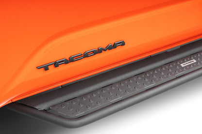 Dominator Xtreme D6 Side Steps with Rocker Panel Mounting Kit Double Cab Only Textured Black 2024-2026 Toyota Tacoma Go Rhino