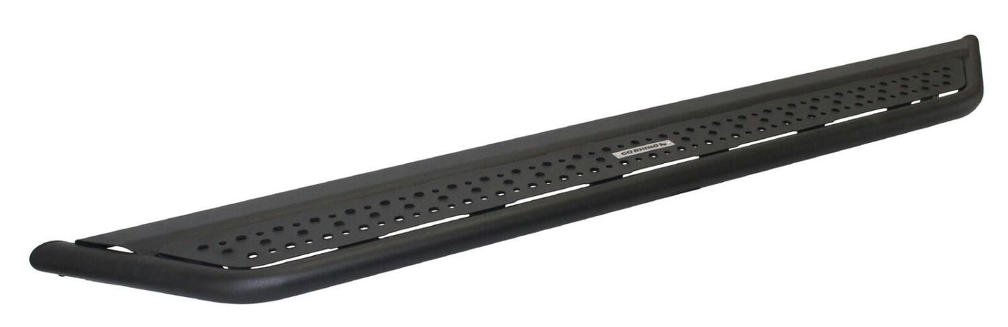 Dominator Xtreme D6 SideSteps With Mounting Bracket Kit Textured Black 2018-2026 Jeep Wrangler Go Rhino
