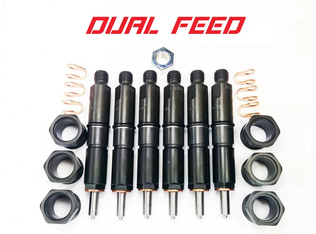 94-98 5.9L 12 Valve Custom Dual Feed Injector Set Dynomite Diesel