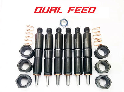 94-98 5.9L 12 Valve Custom Dual Feed Injector Set Dynomite Diesel