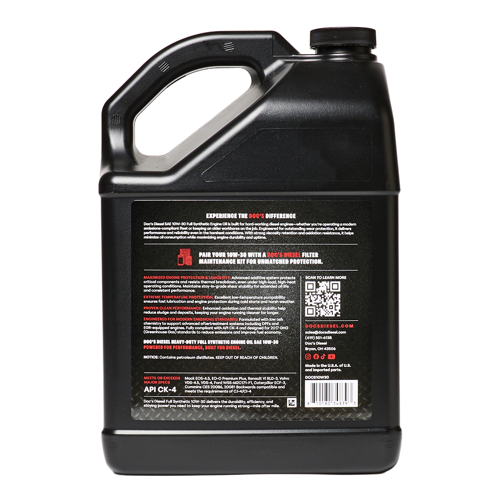 Doc's Diesel Ford 6.7L Powerstroke 10W-30 Full Synthetic Oil Change Kit 2011-2026
