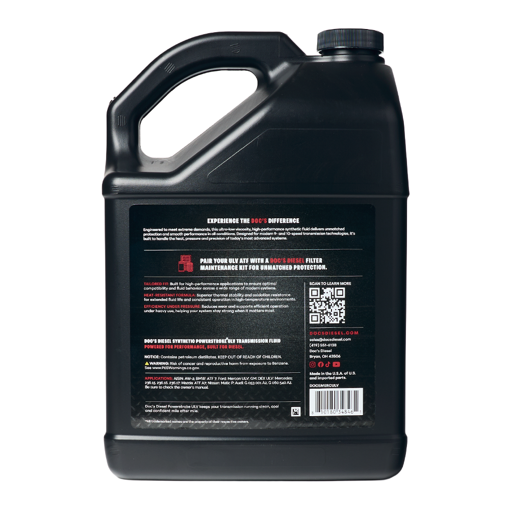 Doc’s Diesel Powerstroke ULV Full Synthetic Automatic Transmission Fluid 55 Gallon Drum