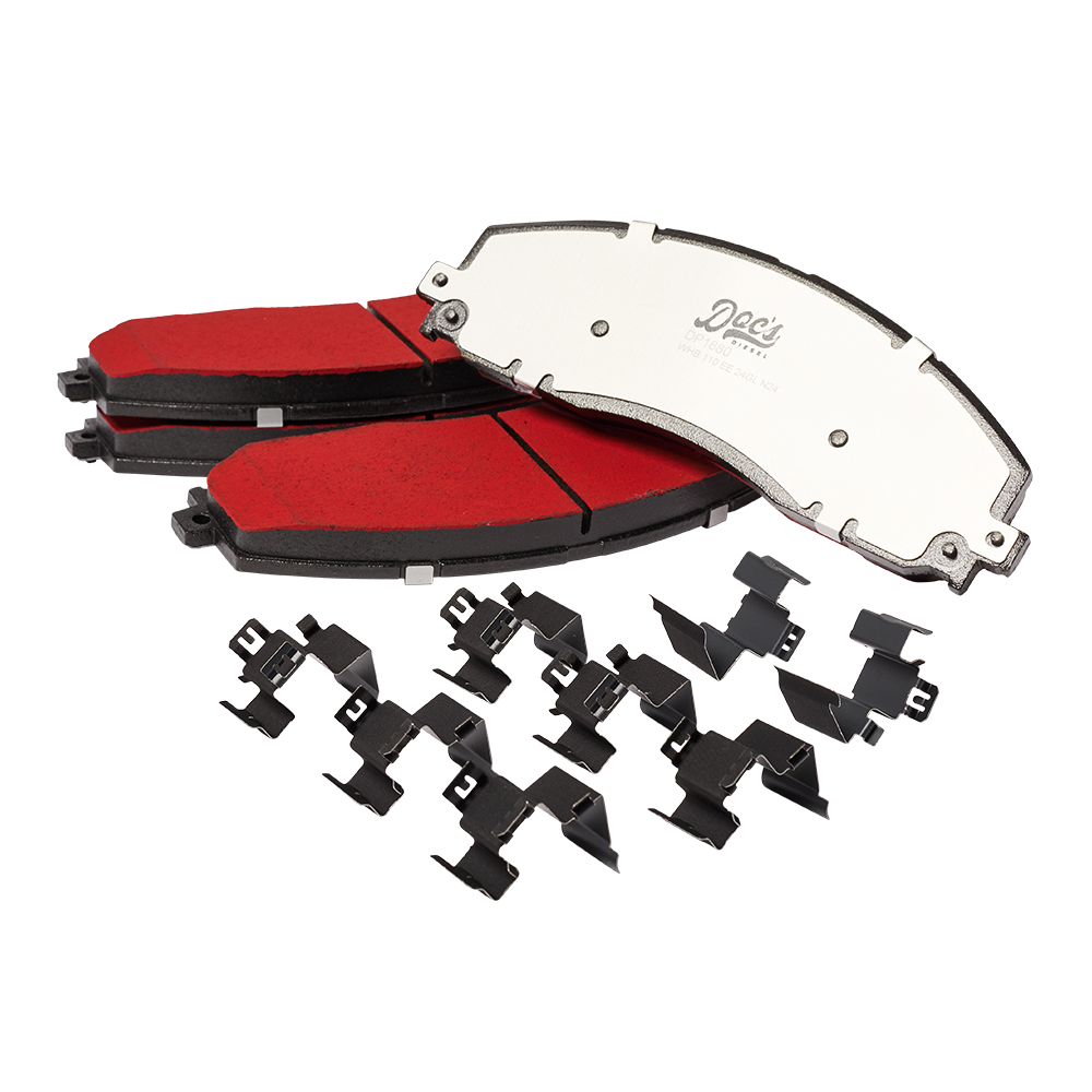 Doc's Diesel Ford 6.7L Powerstroke High Carbon Front and Rear Brake Pads Kit 2012-2022