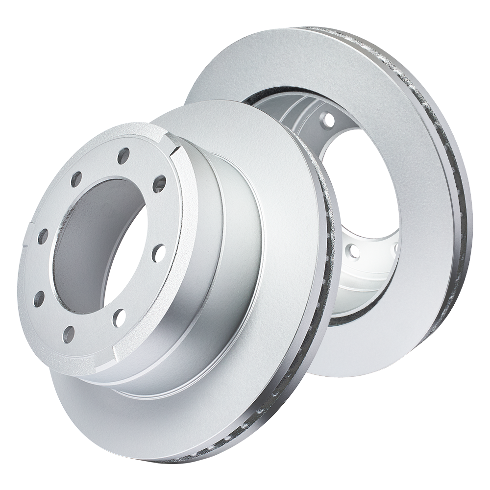 Doc's Diesel Ford 6.7L Powerstroke SRW High Carbon Front and Rear Brake Rotors Kit 2013-2022
