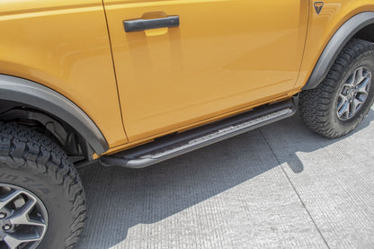 Dominator Xtreme DS SideSteps With Mounting Bracket Kit Textured Black 2021-2025 Ford Bronco Go Rhino