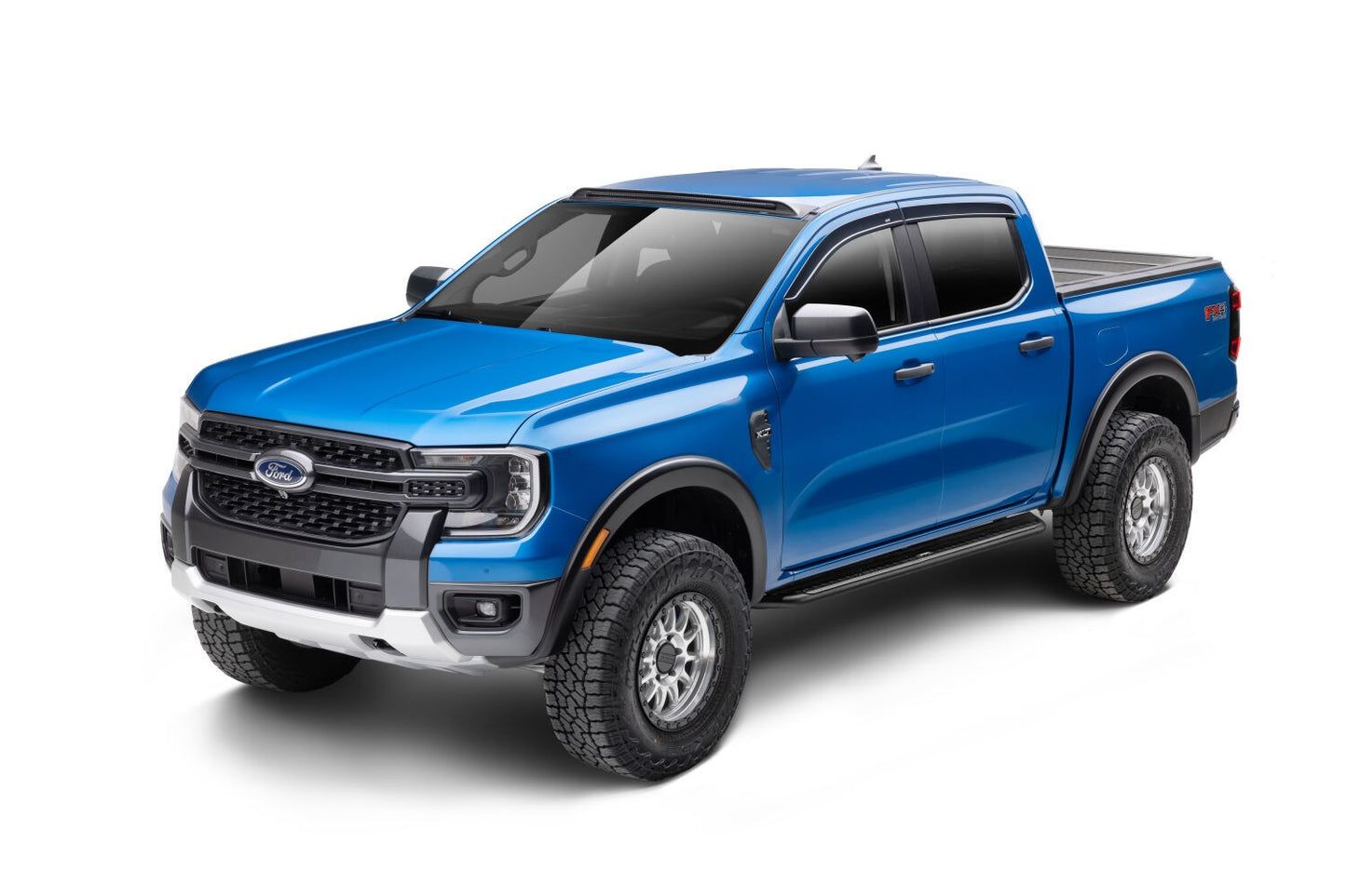 Dominator Xtreme DSS SideSteps With Mounting Bracket Kit Textured Black 2019-2026 Ford Ranger Go Rhino