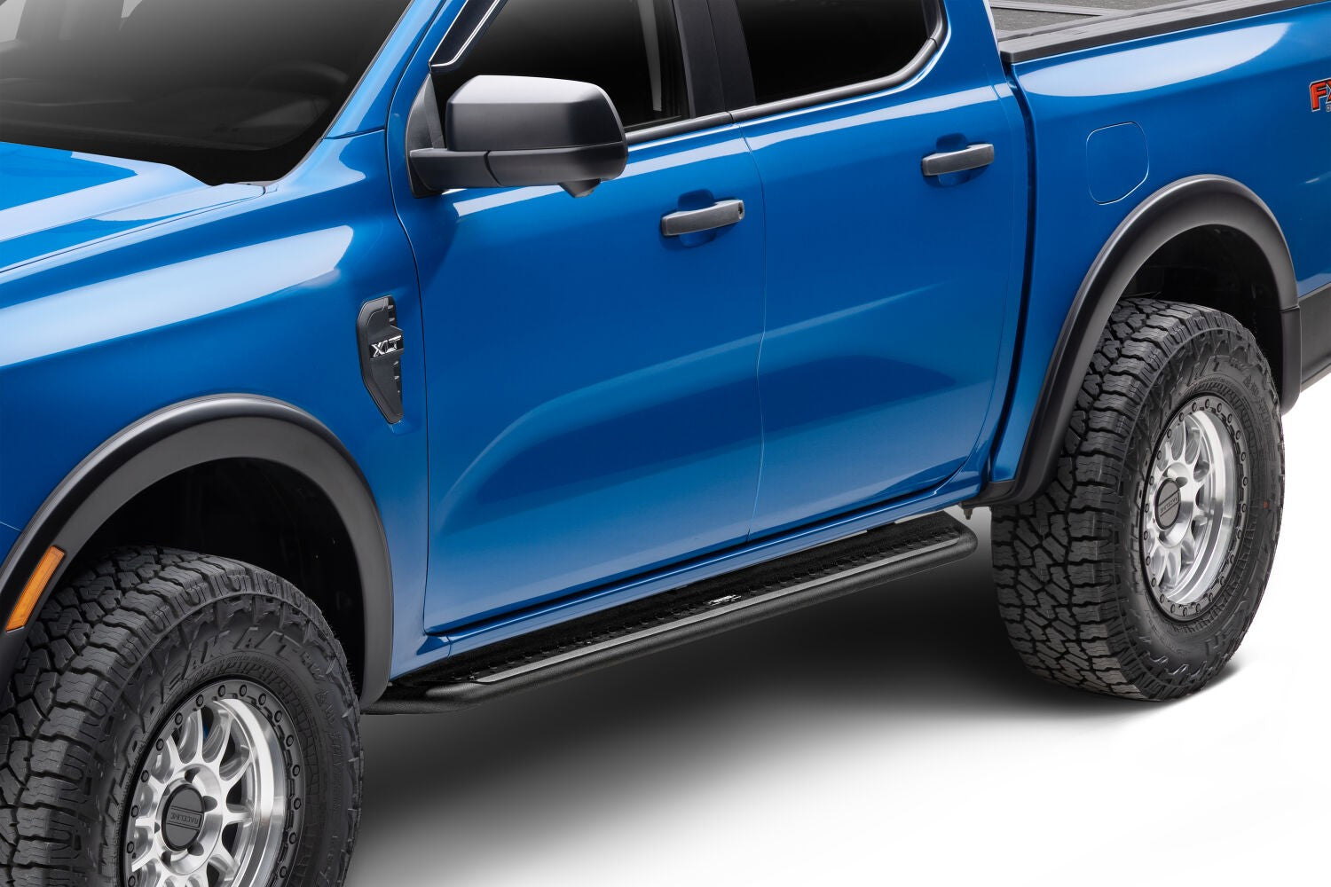 Dominator Xtreme DSS SideSteps With Mounting Bracket Kit Textured Black 2019-2026 Ford Ranger Go Rhino