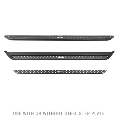 Dominator Xtreme DSS SideSteps With Mounting Bracket Kit Textured Black 2019-2026 Sierra 1500 2020-2026 Sierra 2500/3500 HD Go Rhino
