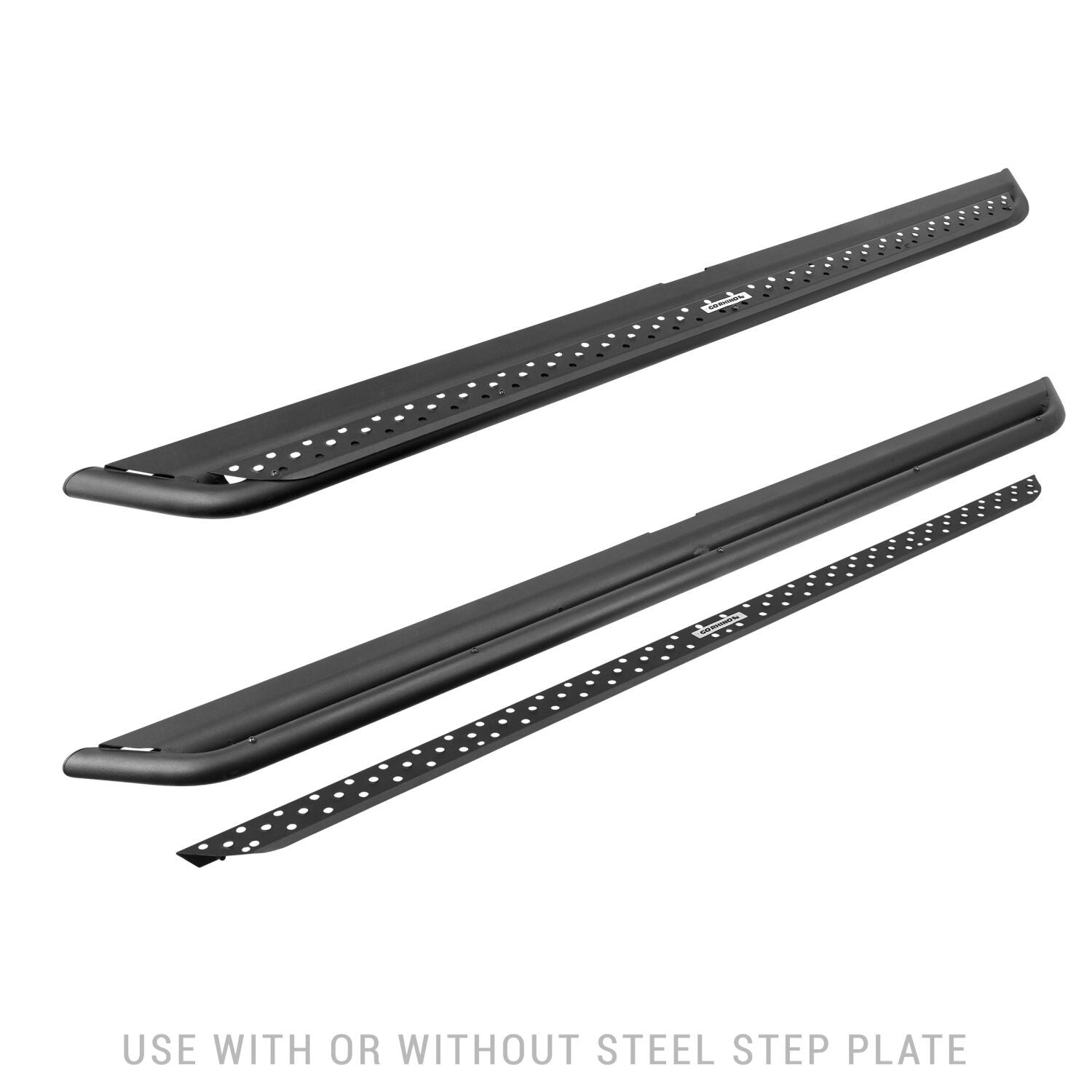 Dominator Xtreme DSS SideSteps With Mounting Bracket Kit Textured Black 2021-2025 Ford Bronco 4 Door Go Rhino