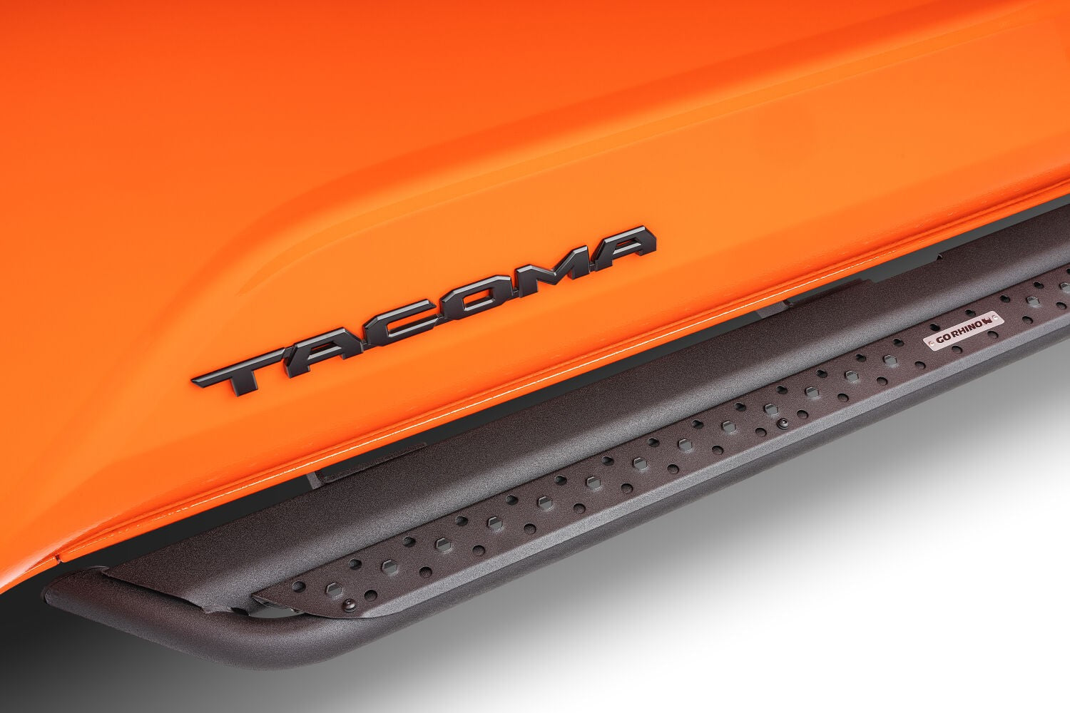 Dominator Xtreme DSS Side Steps with Rocker Panel Mounting Kit Double Cab Textured Black 2024-2026 Toyota Tacoma Go Rhino