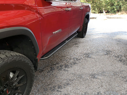Dominator Xtreme DSS SideSteps With Mounting Bracket Kit Textured Black 2022-2026 Toyota Tundra Go Rhino