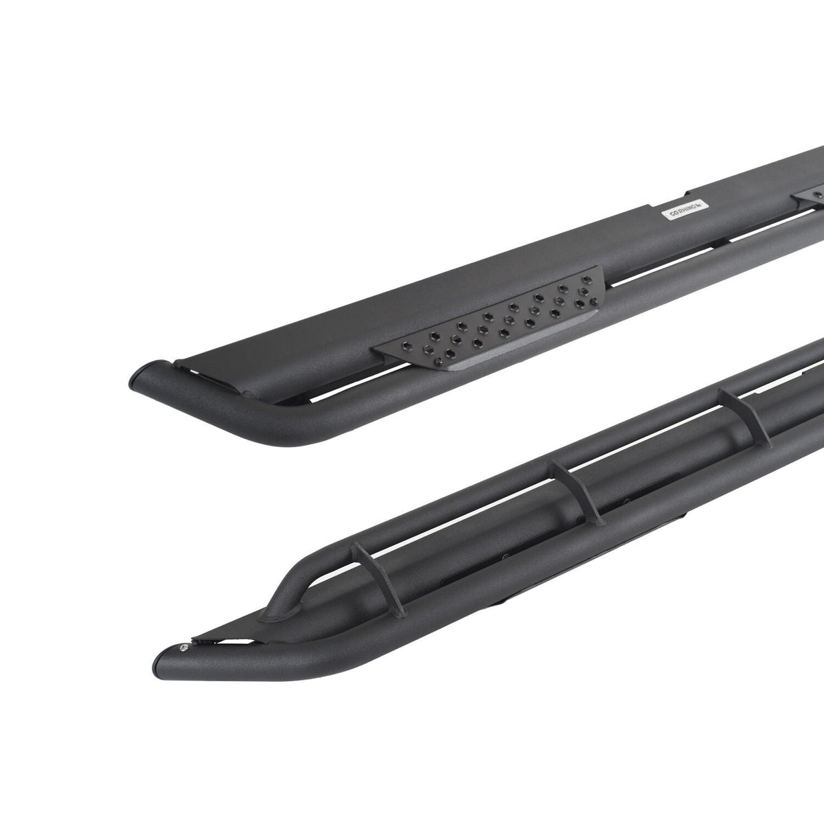 Dominator Xtreme DT Side Steps with Mounting Bracket Kit Textured Black 2019-2026 Ford Ranger Go Rhino
