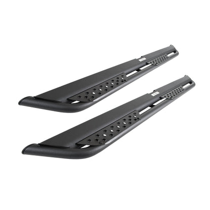 Dominator Xtreme DT Side Steps with Mounting Bracket Kit Textured Black 2021-2025 Ford Bronco 4 Door Go Rhino