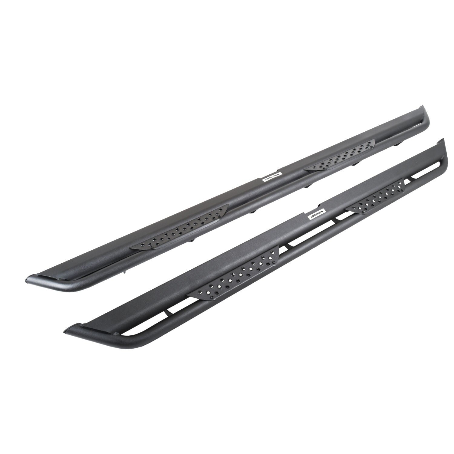 Dominator Xtreme DT Side Steps with Mounting Bracket Kit Textured Black 2019-2026 Ram 1500 Go Rhino