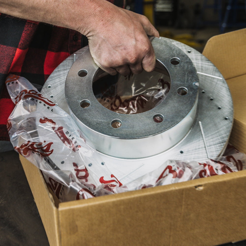 Doc's Diesel Dodge RAM 5.9L Cummins 2500/3500 SRW/DRW Drilled and Slotted Front/Rear Rotors Kit 2003-2008, 6.7L 2007.5-2008