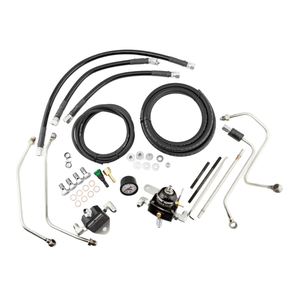 Driven Diesel Fuel Bowl Delete Regulated Return Fuel System Kit - 6.0