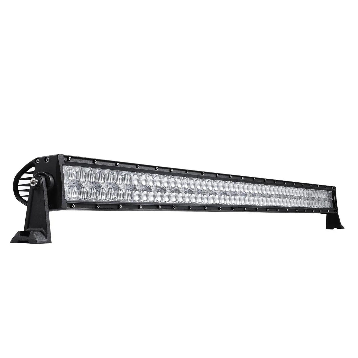 52" 5D-Series Straight LED Light Bar&Windshield Mounting Brackets For Jeep Wrangler JK 2007~2017