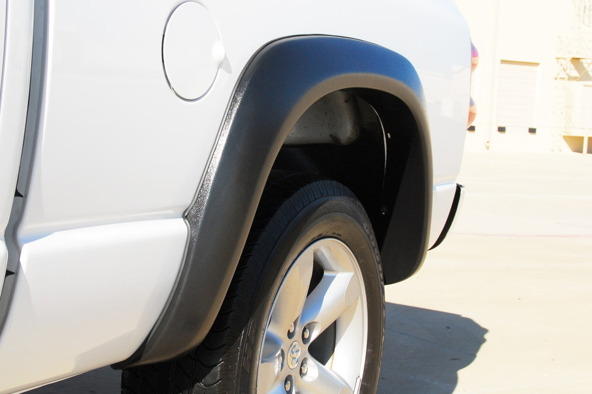 Extra Wide Style Fender Flare Set Rear, Textured, 2-Piece Set 2002-2009 Dodge Ram 1500/2500/3500 Fleetside Lund