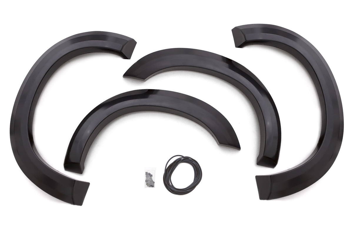 Extra Wide Style Fender Flare Set Front and Rear, Smooth, 4-Piece Set 2011-2016 Ford F-250 Super Duty/F-350 Super Duty Fleetside Lund