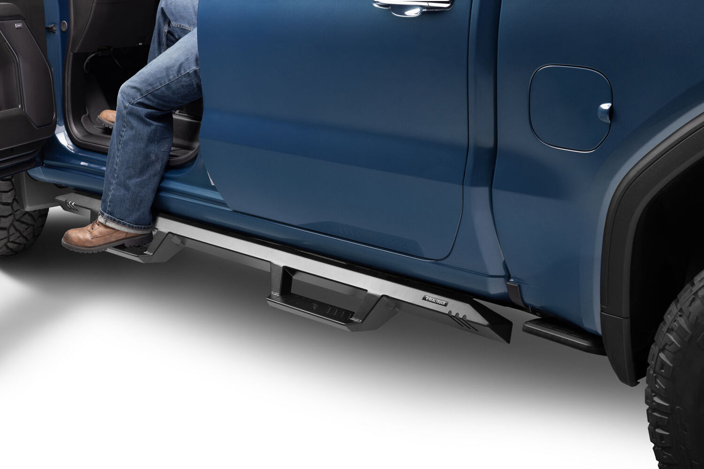 EpYx Step System Cab Length (2 Steps per Side) 2019 (New Body Style)-2025 Chevy Silverado/GMC Sierra 1500/2020-2025 2500 HD/3500 HD Crew Cab Textured Black NFab