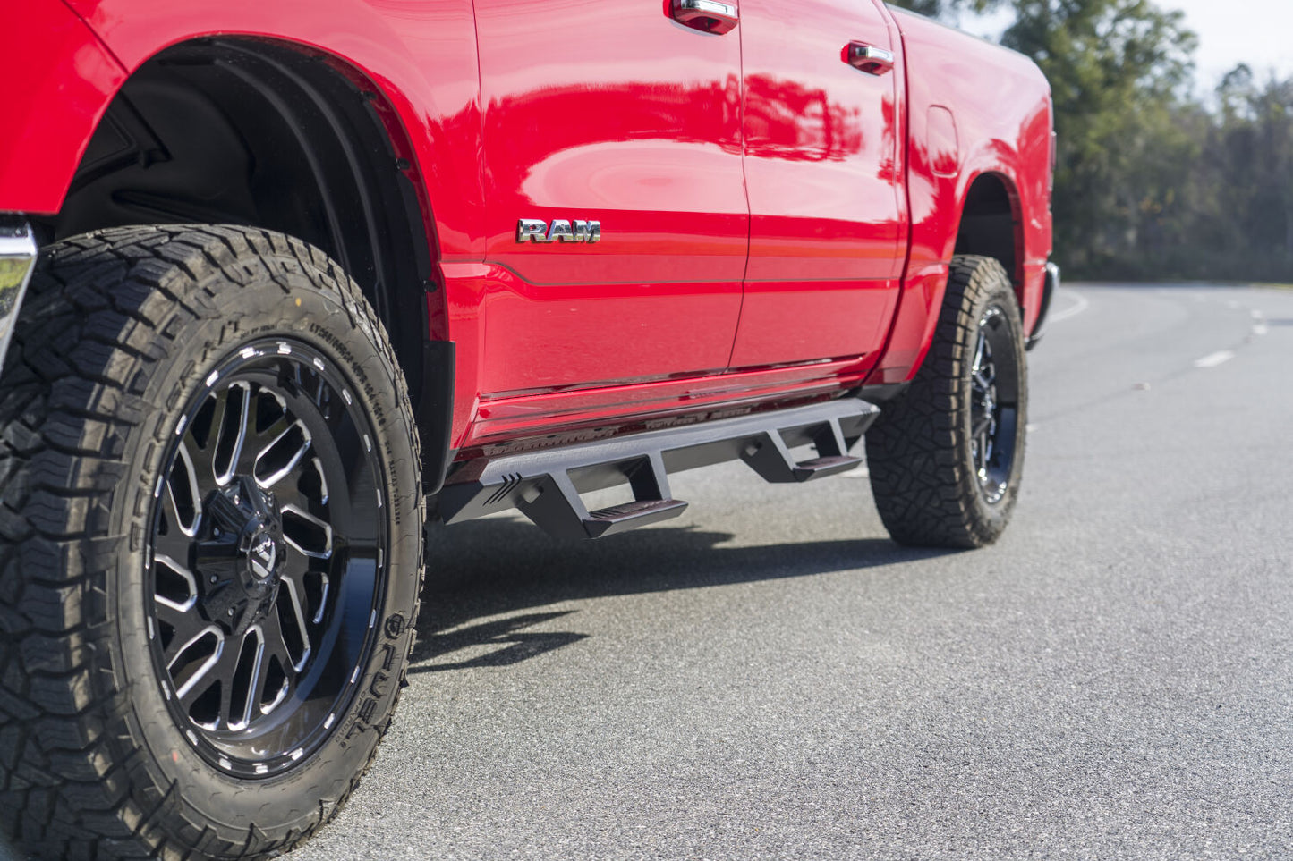 EpYx Step System Cab Length (2 Steps per Side) 2019-2025 (New Body Style) Ram 1500 Crew Cab Textured Black NFab