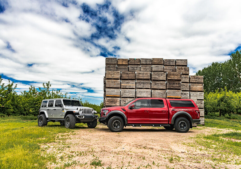 EpYx Step System Cab Length (2 Steps per Side) 2015-2025 Ford F-150/Raptor SuperCrew/2017-2026 Ford F-250/350/450 Crew Cab Textured Black NFab