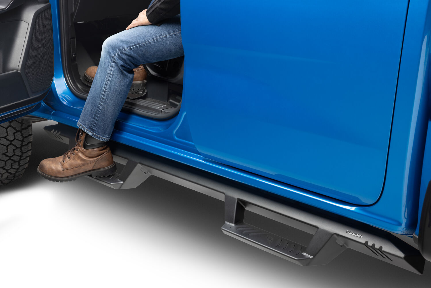 EpYx Step System Cab Length (2 Steps per Side) 2019-2025 Ford Ranger SuperCrew Textured Black NFab