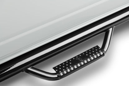 Nerf Step Bar Cab Length (2 Steps per Side) 2015-2025 Ford F-150/ 2017-2025 Raptor SuperCrew Gloss Black NFab