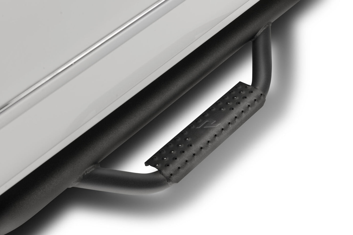 Nerf Step Bar Cab Length (2 Steps per Side) 2017-2026 Ford F-250/F-350/F-450 Crew Cab Textured Black NFab