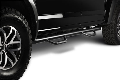 Nerf Step Bar Cab Length (2 Steps per Side) 2017-2026 Ford F-250/F-350/F-450 Crew Cab Textured Black NFab