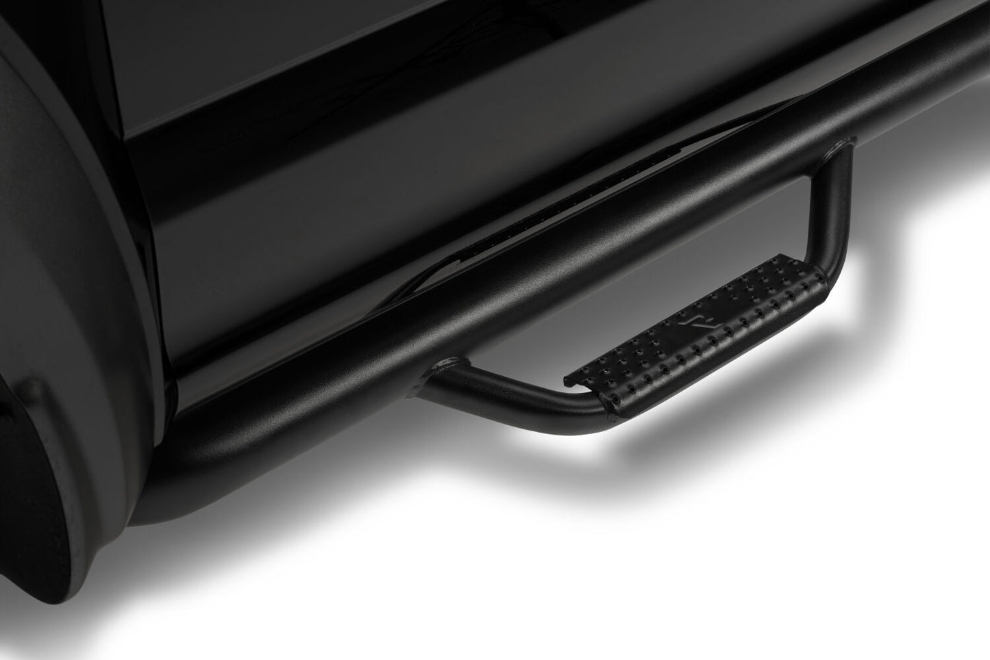 Nerf Step Bar Cab Length (2 Steps per Side) 2017-2026 Ford F-250/F-350/F-450 Crew Cab Textured Black NFab