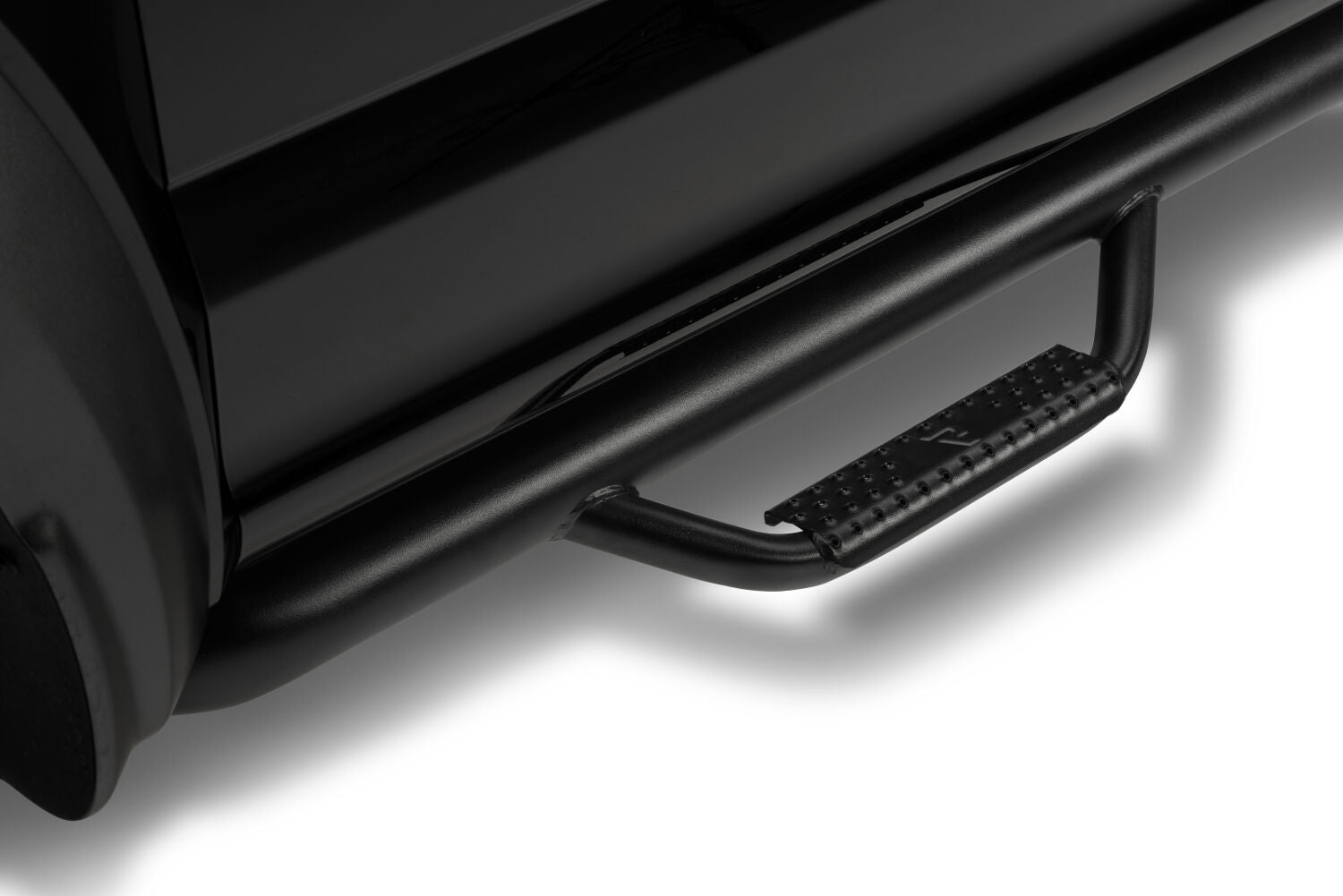 Nerf Step Bar Cab Length (2 Steps per Side) 2017-2026 Ford F-250/F-350/F-450 Crew Cab Textured Black NFab
