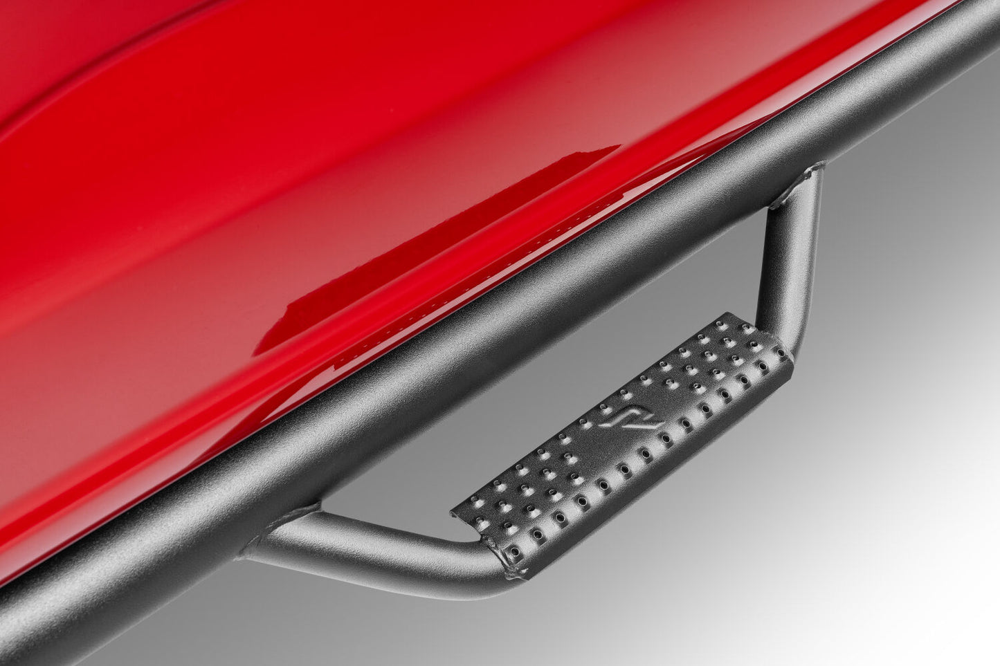 Nerf Step Bar Cab Length (2 Steps per Side) 2017-2026 Ford F-250/F-350/F-450 Crew Cab Textured Black NFab