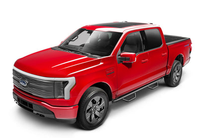 Nerf Step Bar Cab Length (2 Steps per Side) 2017-2026 Ford F-250/F-350/F-450 Crew Cab Textured Black NFab