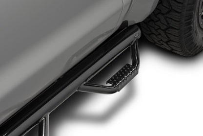 Nerf Step Bar Cab Length (2 Steps per Side) 2017-2026 Ford F-250/F-350/F-450 Crew Cab Gloss Black NFab
