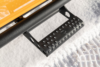RKR Step System Full Length (1 Step Mount/1 Step per Side) 1.75 Inch Rails 2021-2025 Ford Bronco 2-Dr Textured Black NFab