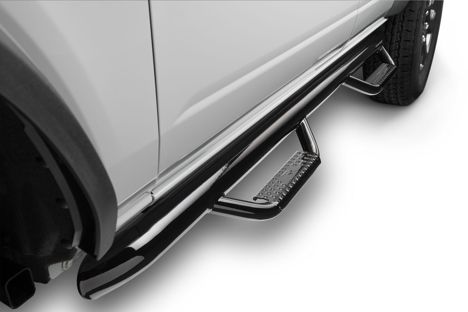 Nerf Step Bar Cab Length (2 Steps per Side) 21-25 Ford Bronco 4 Dr Gloss Black NFab