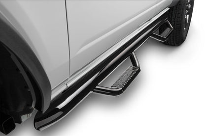 Nerf Step Bar Cab Length (2 Steps per Side) 21-25 Ford Bronco 4 Dr Gloss Black NFab