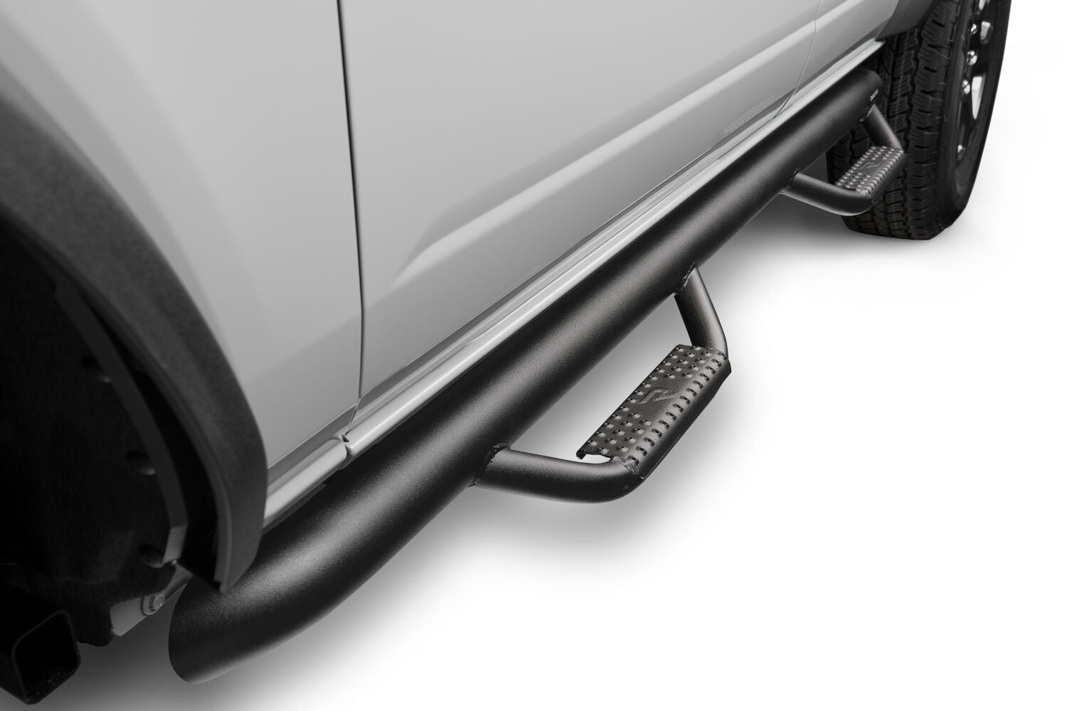 Nerf Step Bar Cab Length (2 Steps per Side) 21-25 Ford Bronco 4 Dr Textured Black NFab