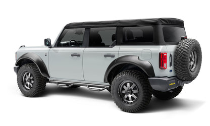 Nerf Step Bar Cab Length (2 Steps per Side) 21-25 Ford Bronco 4 Dr Gloss Black NFab