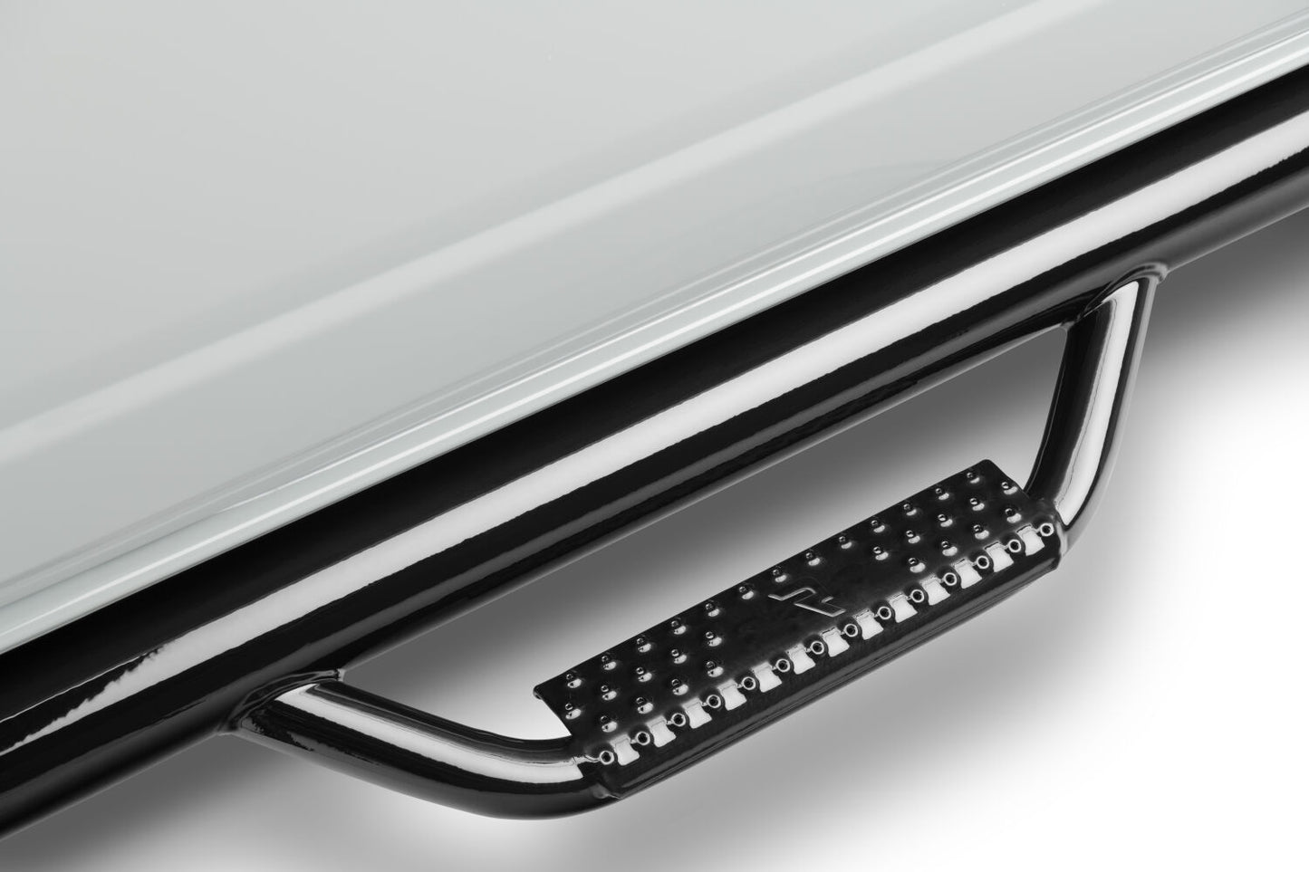 Nerf Step Bar Cab Length (2 Steps per Side) 1999-2016 Ford F-250/F-350/F-450/F-550 Crew Cab Gloss Black NFab