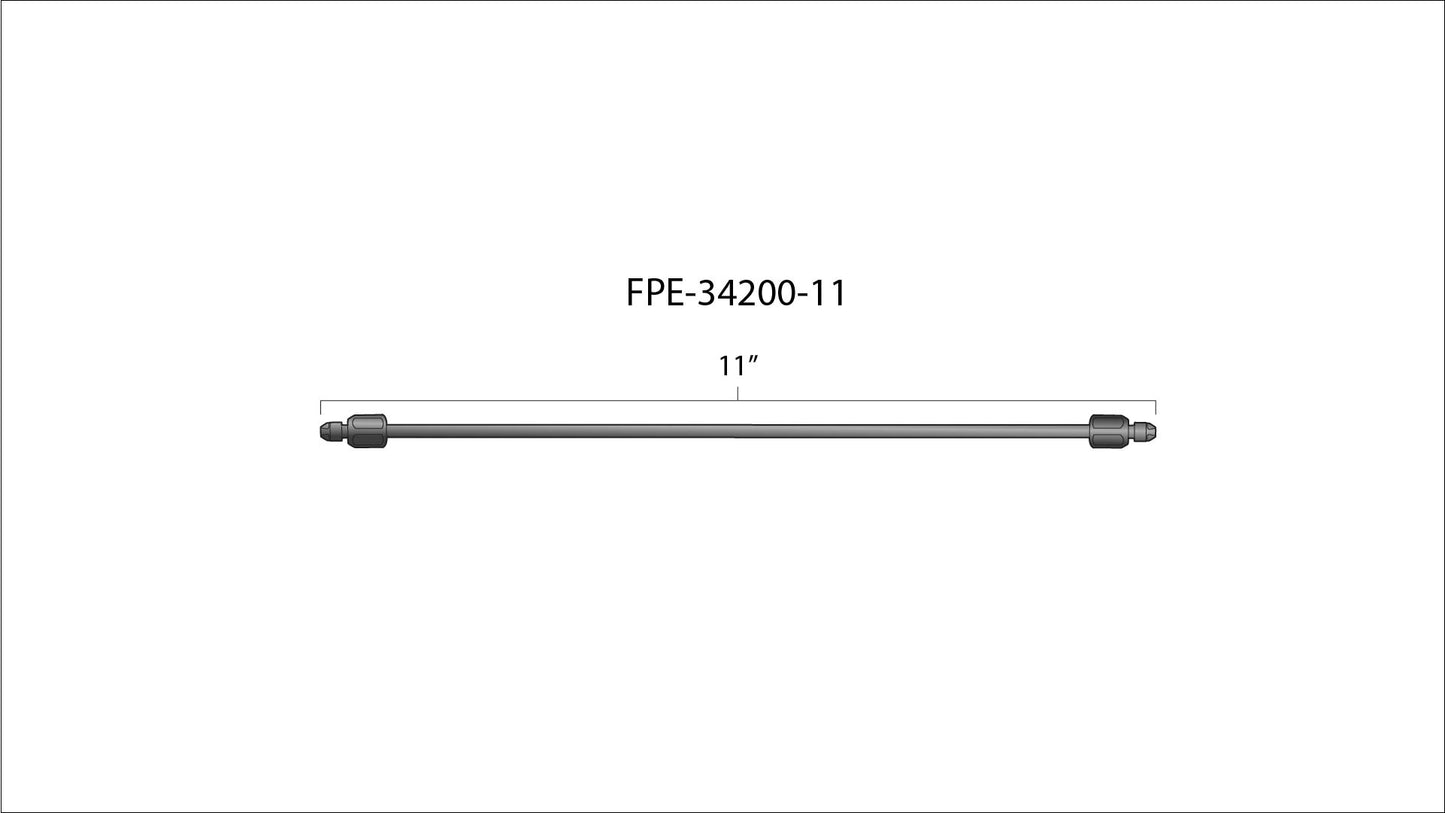 High Pressure Fuel Line 8mm x 3.5mm Line M14 x 1.5 Nuts Fleece Performance