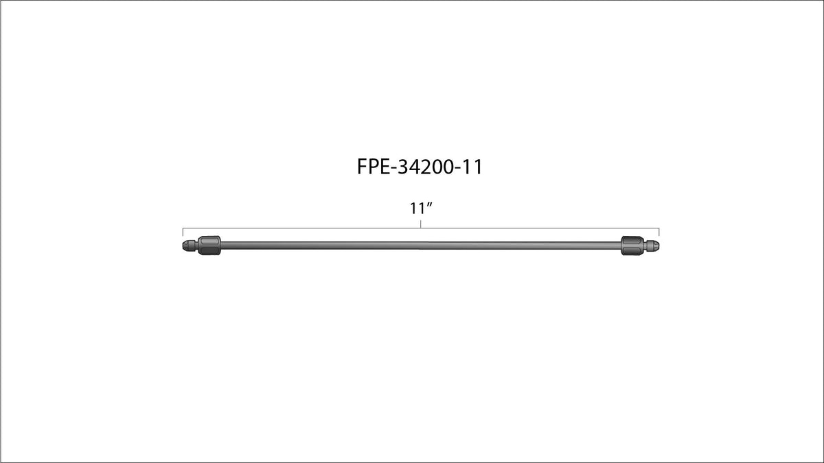 High Pressure Fuel Line 8mm x 3.5mm Line M14 x 1.5 Nuts Fleece Performance