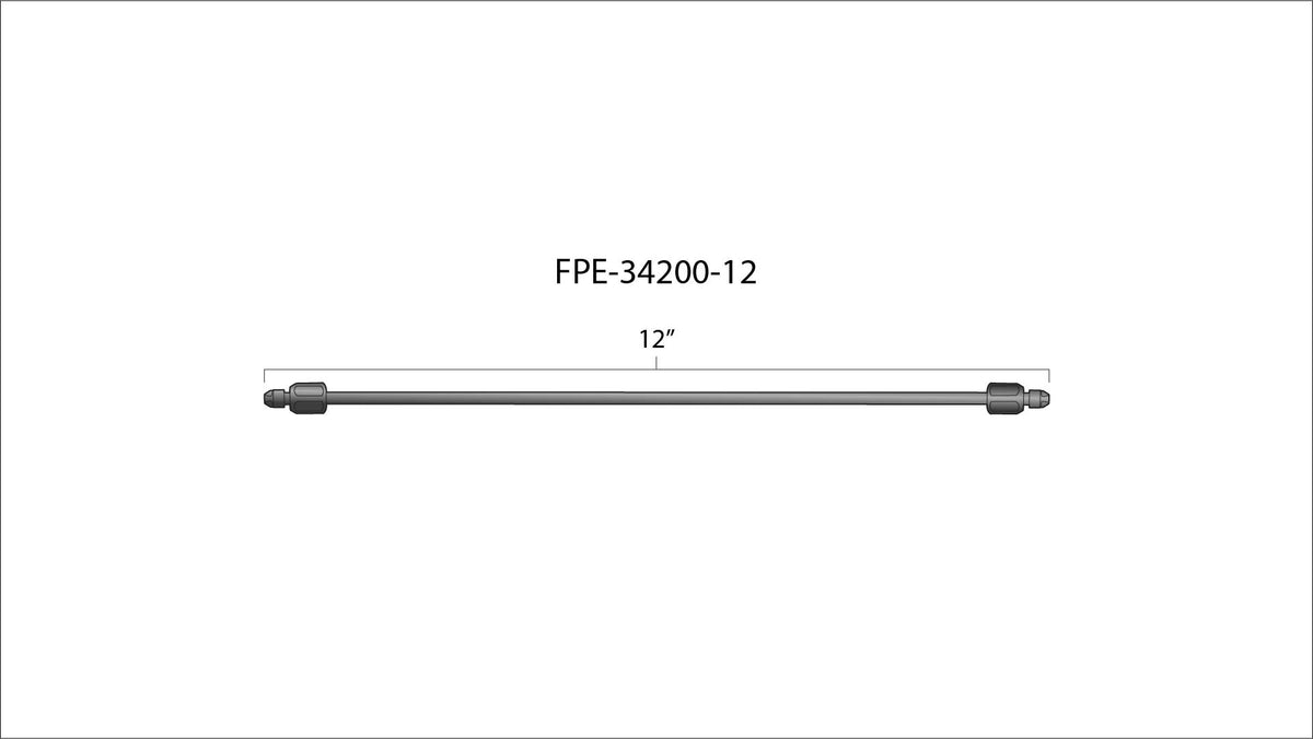 High Pressure Fuel Line 8mm x 3.5mm Line M14 x 1.5 Nuts Fleece Performance