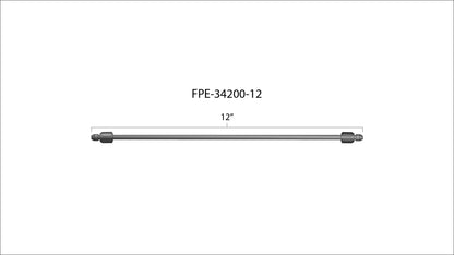 High Pressure Fuel Line 8mm x 3.5mm Line M14 x 1.5 Nuts Fleece Performance