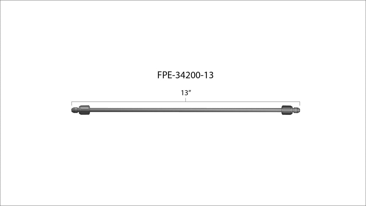 High Pressure Fuel Line 8mm x 3.5mm Line M14 x 1.5 Nuts Fleece Performance