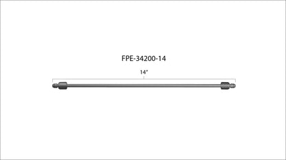 High Pressure Fuel Line 8mm x 3.5mm Line M14 x 1.5 Nuts Fleece Performance
