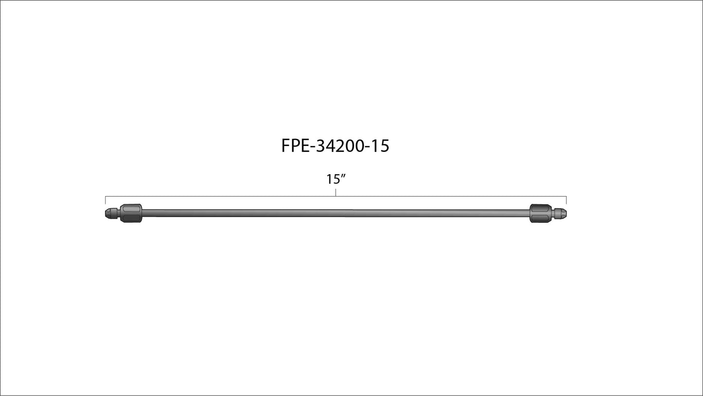 High Pressure Fuel Line 8mm x 3.5mm Line M14 x 1.5 Nuts Fleece Performance