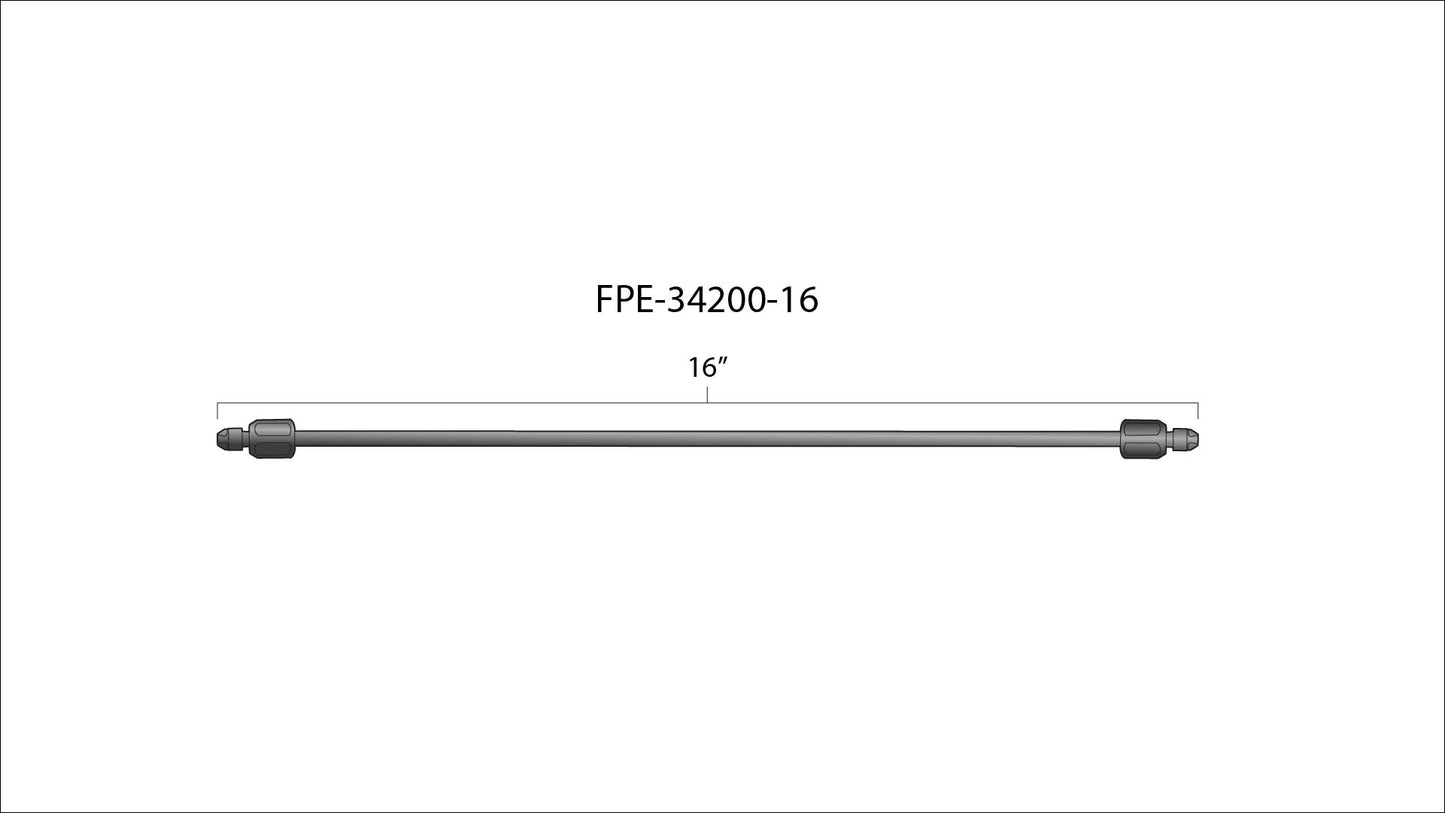 High Pressure Fuel Line 8mm x 3.5mm Line M14 x 1.5 Nuts Fleece Performance