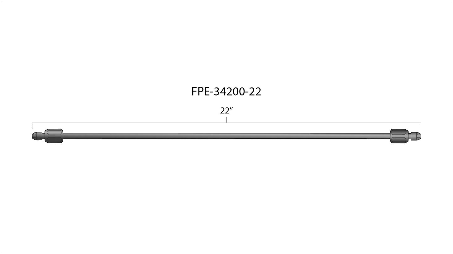 High Pressure Fuel Line 8mm x 3.5mm Line M14 x 1.5 Nuts Fleece Performance